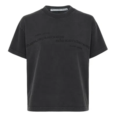 Alexander Wang Polo Shirt Woman Color Black In Gray