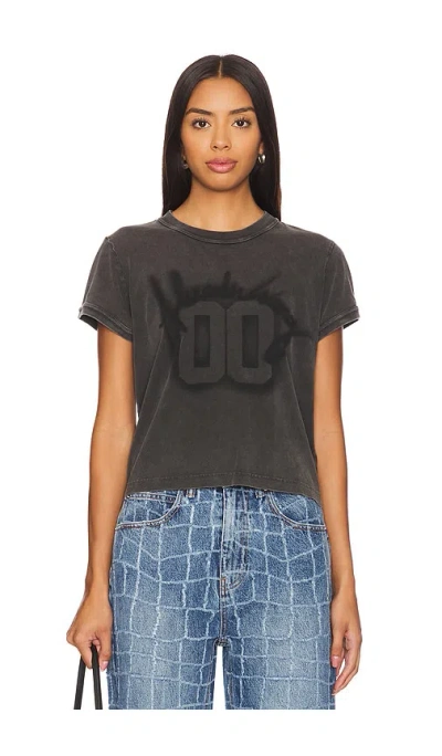 Alexander Wang Shrunken Ringer Tee In 차코