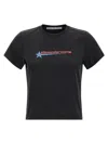 Alexander Wang Omens Washed Black Shrunken Round-neck Cotton-jersey T-shirt In Black