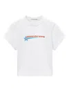 Alexander Wang Crystal Hotfix Star Jersey T-shirt In White