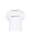 Alexander Wang Crystal Hotfix Star Jersey T-shirt In White