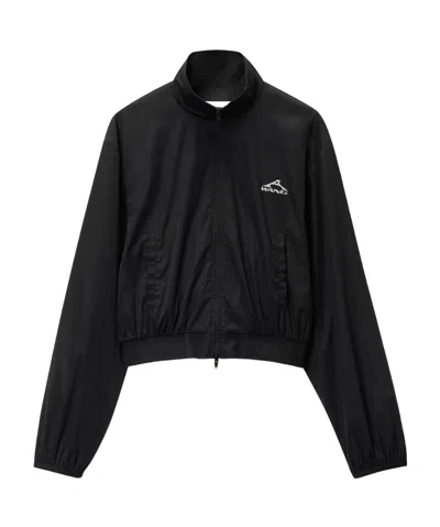 Alexander Wang Shrunken Windbreaker Jacket In Black