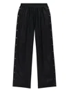 Alexander Wang Side-placket Trousers In Black