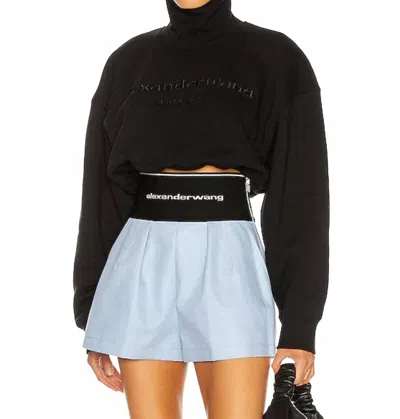 Alexander Wang Signature Logo Sweatshirt In Black