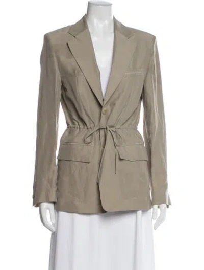 Pre-owned Alexander Wang Silk Blazer In Neutral