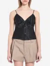 Alexander Wang Silk Charmeuse Camisole In Black