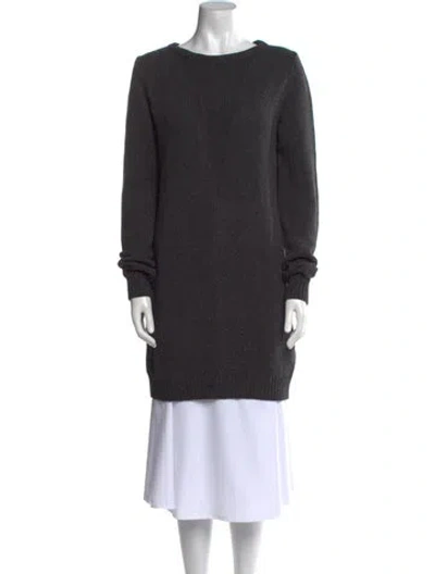 Pre-owned Alexander Wang Silk Crew Neck Sweater In Gray