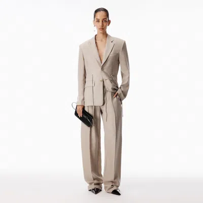 Alexander Wang Silk Drawcord Blazer