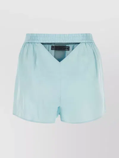 Alexander Wang Silk Elastic Waistband Shorts