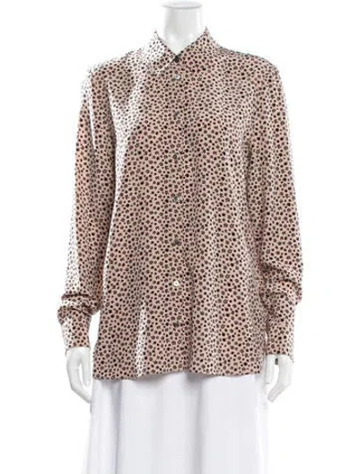 Pre-owned Alexander Wang Silk Floral Print Blouse In Multi