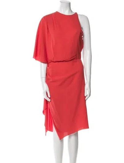 Pre-owned Alexander Wang Silk Knee-length Dress In Red