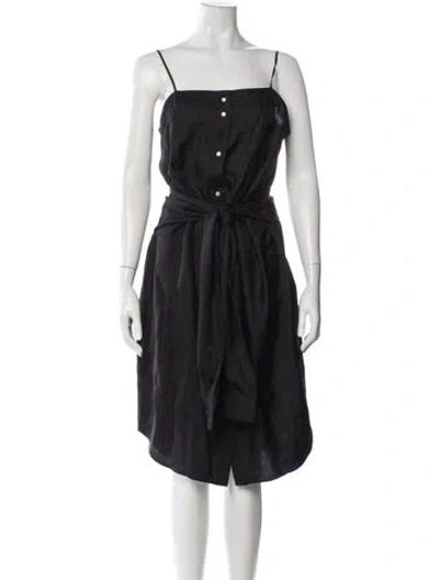 Pre-owned Alexander Wang Silk Knee-length Dress W/ Tags In Black