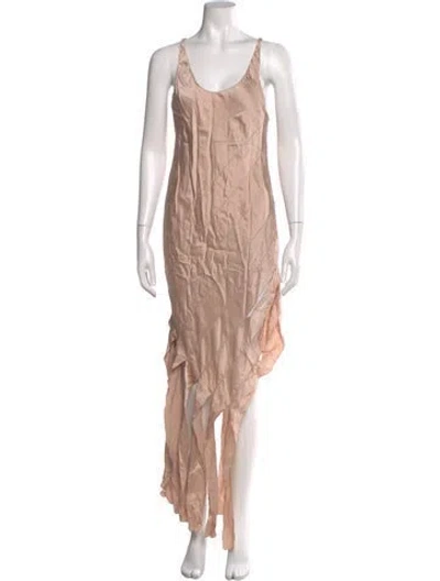 Pre-owned Alexander Wang Silk Long Dress In Pink