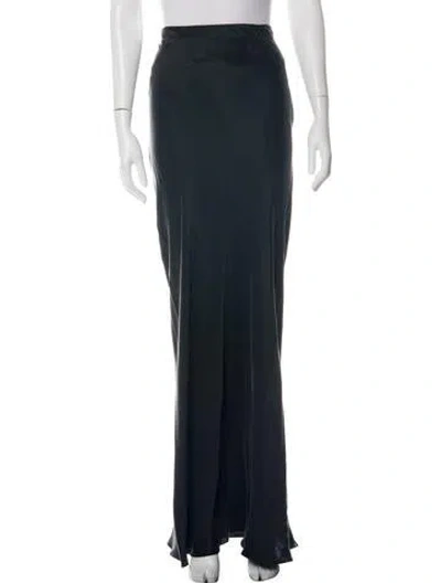Pre-owned Alexander Wang Silk Long Skirt In Black
