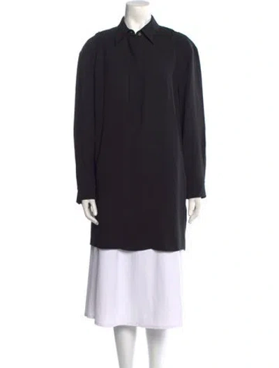 Pre-owned Alexander Wang Silk Long Sleeve Tunic In Black