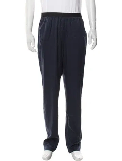 Pre-owned Alexander Wang Silk Lounge Bottoms In Blue