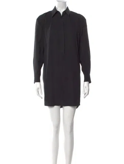 Pre-owned Alexander Wang Silk Midi Length Dress In Black