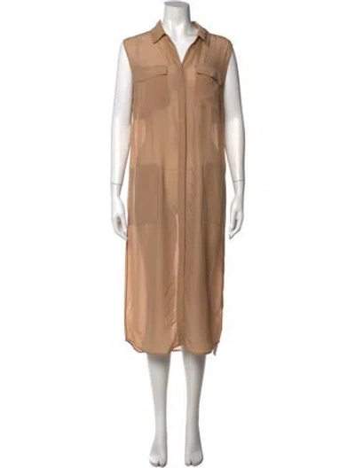 Pre-owned Alexander Wang Silk Midi Length Dress In Neutrals