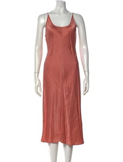 Pre-owned Alexander Wang Silk Midi Length Dress In Pink