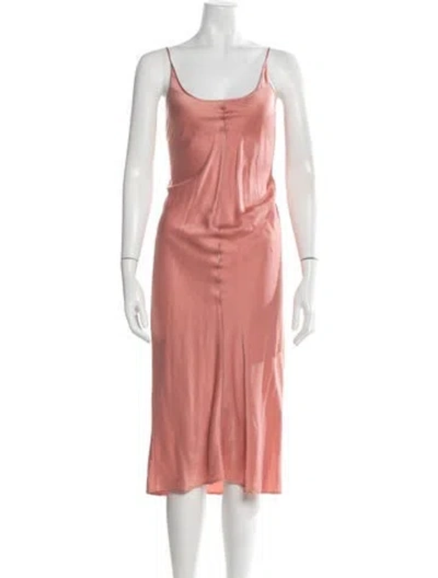 Pre-owned Alexander Wang Silk Midi Length Dress In Pink