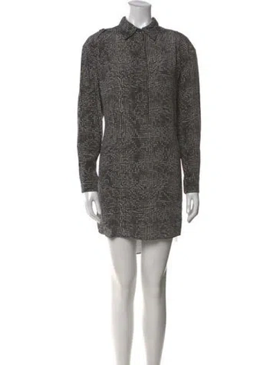 Pre-owned Alexander Wang Silk Mini Dress In Black