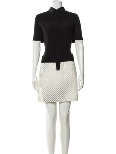 Pre-owned Alexander Wang Silk Mini Dress In Black