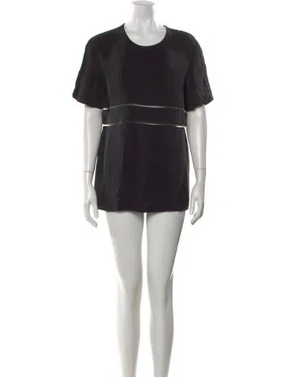Pre-owned Alexander Wang Silk Mini Dress In Black