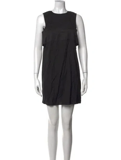 Pre-owned Alexander Wang Silk Mini Dress In Black