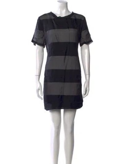 Pre-owned Alexander Wang Silk Mini Dress In Black