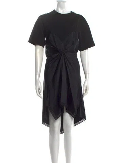 Pre-owned Alexander Wang Silk Mini Dress In Black