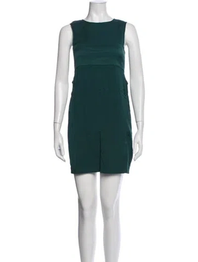 Pre-owned Alexander Wang Silk Mini Dress In Green