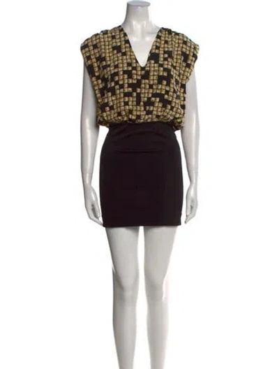 Pre-owned Alexander Wang Silk Mini Dress In Multi