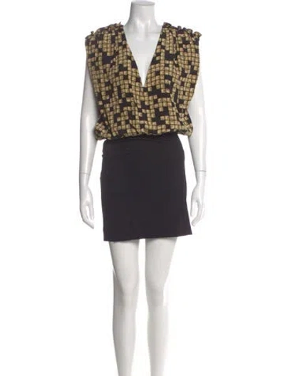Pre-owned Alexander Wang Silk Mini Dress In Multi