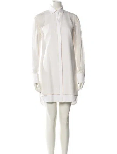 Pre-owned Alexander Wang Silk Mini Dress In Neutral