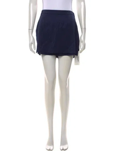 Pre-owned Alexander Wang Silk Mini Shorts In Blue