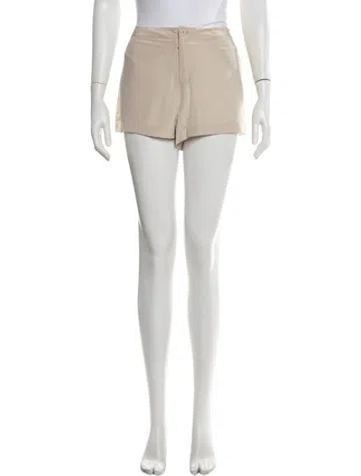 Pre-owned Alexander Wang Silk Mini Shorts In Green