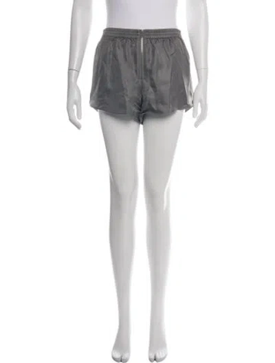 Pre-owned Alexander Wang Silk Mini Shorts In Grey