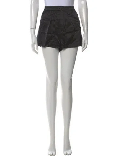 Pre-owned Alexander Wang Silk Mini Shorts W/ Tags In Black