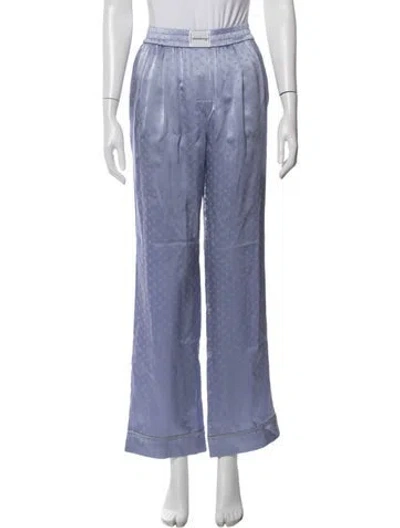 Pre-owned Alexander Wang Silk Patterned Pajamas W/ Tags In Purple