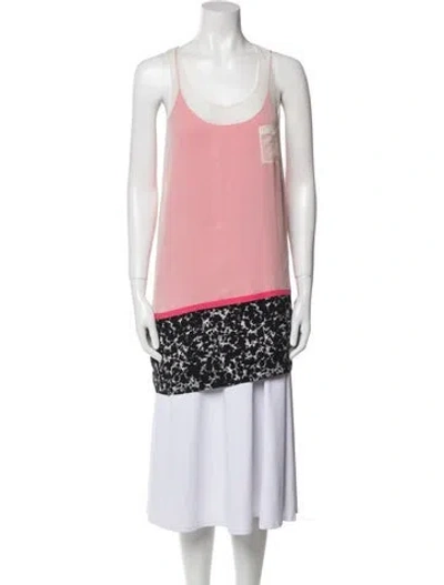 Pre-owned Alexander Wang Silk Printed Tunic In Pink