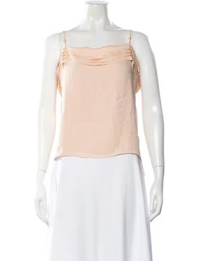 Pre-owned Alexander Wang Silk Scoop Neck Top In Pink
