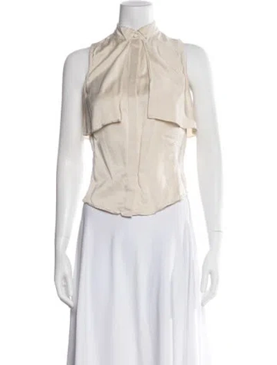 Pre-owned Alexander Wang Silk Sleeveless Top In Multi
