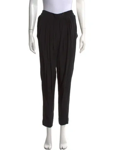 Pre-owned Alexander Wang Silk Straight Leg Pants W/ Tags In Black