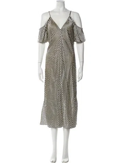 Pre-owned Alexander Wang Silk Striped Nightgown