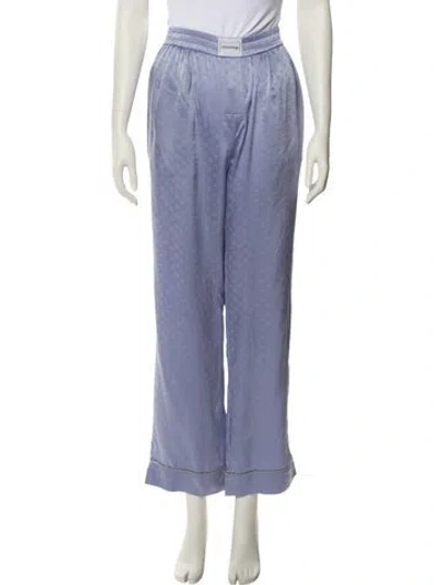 Pre-owned Alexander Wang Silk Sweatpants In Purple