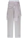 Alexander Wang Boxer Pant With Prestyled Shirt In Blau