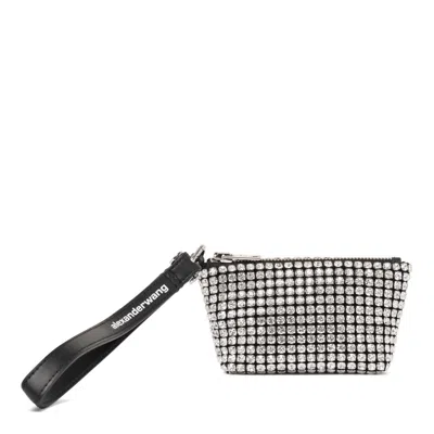 Alexander Wang Silver Crystal Glass Bags In Multi