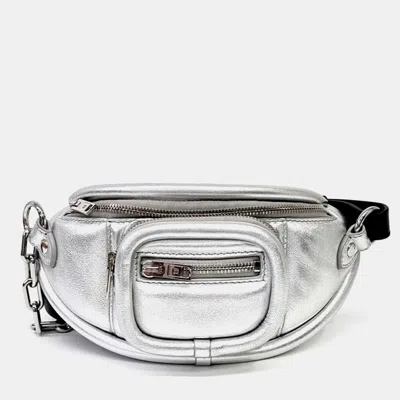 Pre-owned Alexander Wang Silver Leather The Great Attica Pennyback