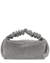 Alexander Wang Silver Metal Mesh Crystal Rhinestone Mini Scrunchie Clutch  (authentic Pre-loved)