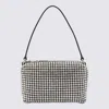 ALEXANDER WANG SILVER-TONE RHINESTONES SHOULDER BAG